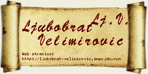 Ljubobrat Velimirović vizit kartica